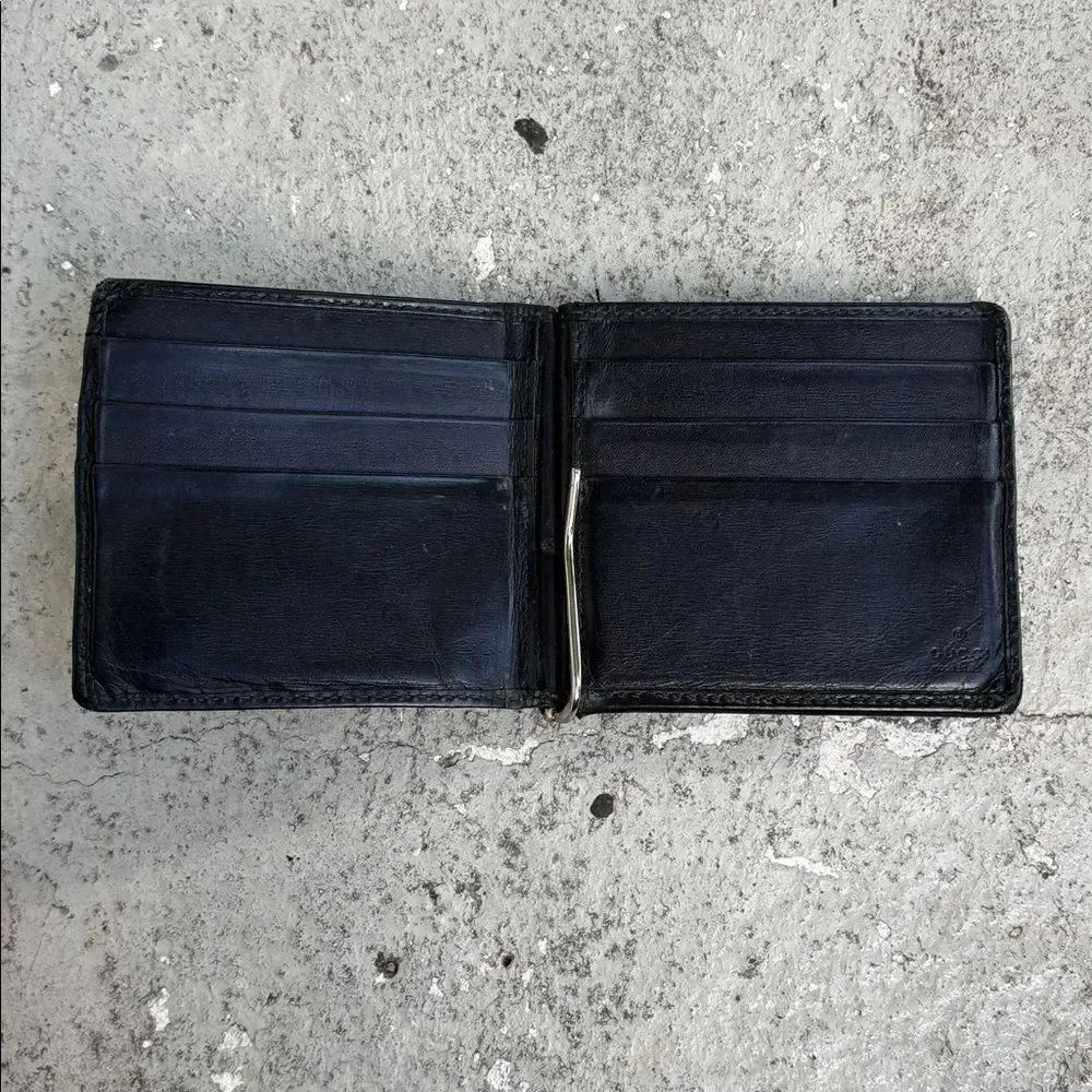 Vintage Gucci folding money clip wallet